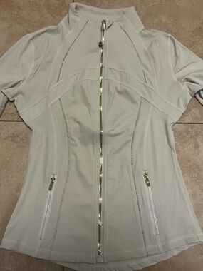Creme/gold Lululemon define jacket- Size 2